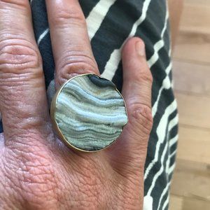 Stunning Quartz Druzy Cocktail Ring
